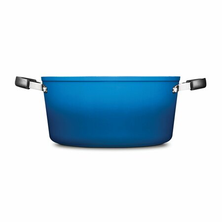 The Rock By Starfrit The Rock One Pot 7.2-Qt. Stock Pot with Vented Lid 030364-002-BLUE